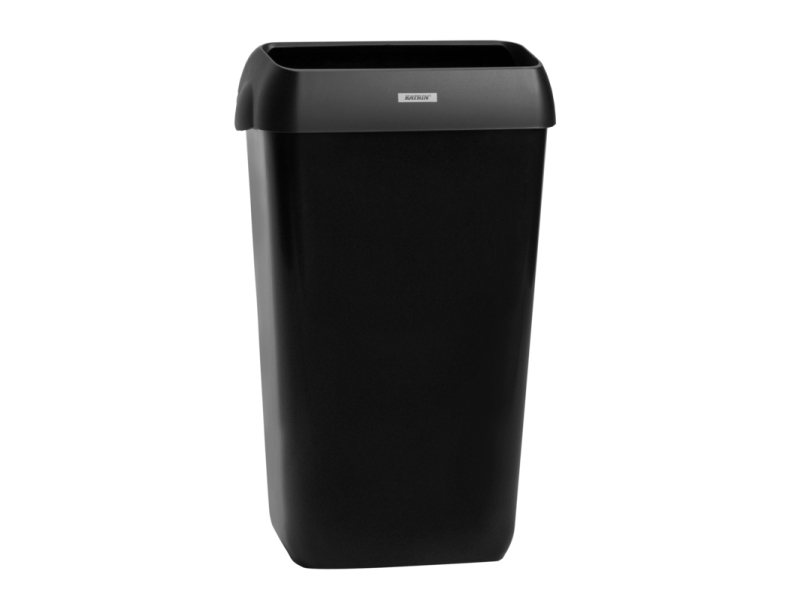 Affaldskurv Katrin 25 ltr. sort - til vægophæng | Rengöring - Avtorkning - Toalettpapper och dispensrar | GameStuff