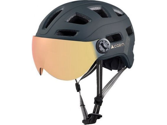 Cairn Cairn Kask R Quartz Visor Led Usb Mat Black 0206 M 55/59