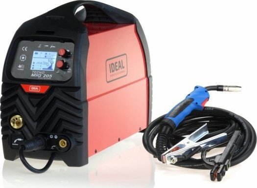 Ideel svejsemaskine TECNOMIG 205 LCD MIG/TIG/MMA SYNERGIC