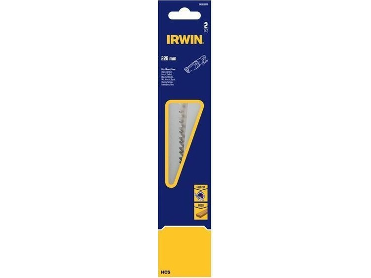 Irwin Hcs 228Mm Sabre Saw Blade For Wood, High Speed Teeth /2Pcs.
