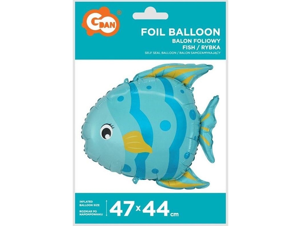 Balon Foliowy Rybka 47X44cm Edukamp