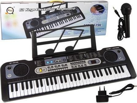 Lean Toys Elektrinė Klaviatūra su Mikrofonu LeanToys, 75x19x25 cm