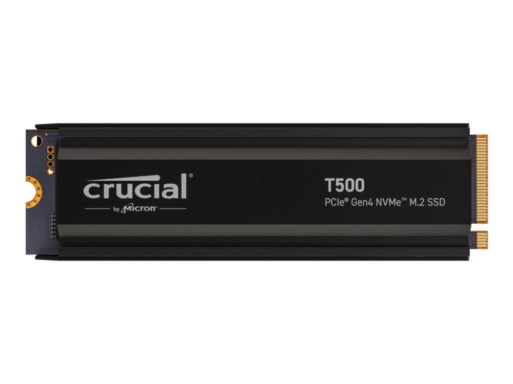 Crucial T500 - Ssd - 4 Tb - Intern - M.2 2280 - Pcie 4.0 X4 (Nvme) - Integreret Kølelegeme