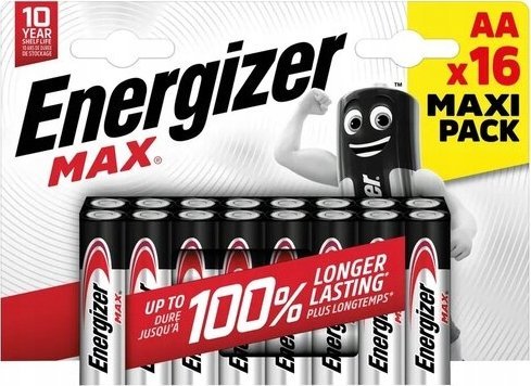 Energizer Max Aa-Batterie Alkali-Mangan 1,5 V 16 Stück