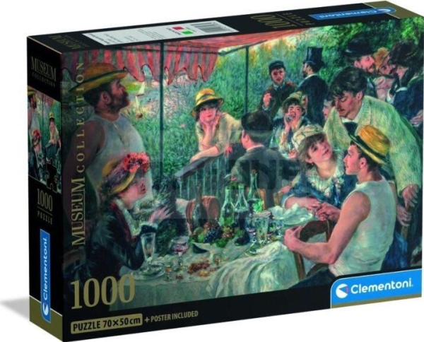 Clementoni Puzzle Compact Museum Renoir - Mittagessen Der Boatin 1000 Teile (37063)