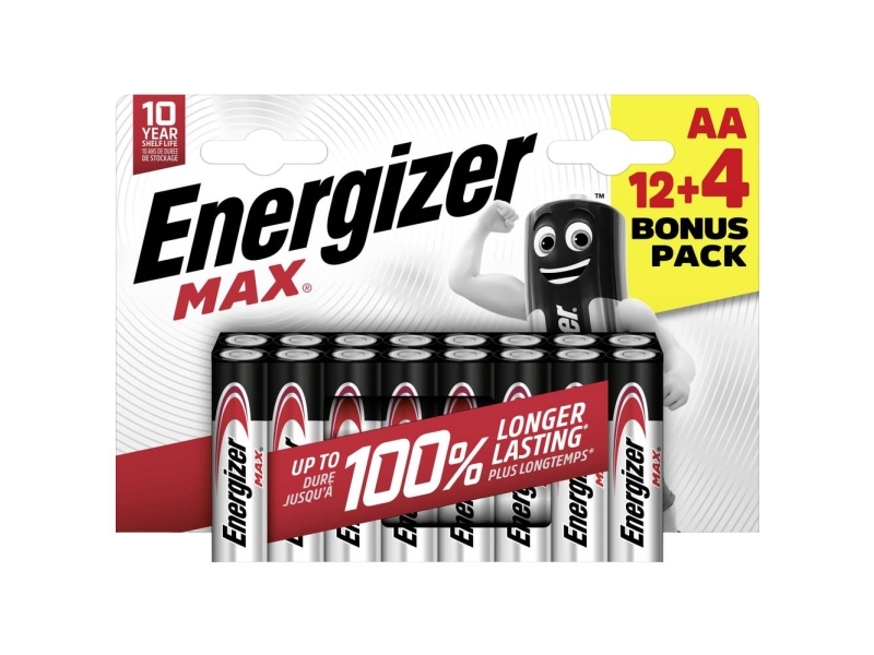 Energizer Max Aa-Batteri Alkalisk-Mangan 1,5 V 16 Stk