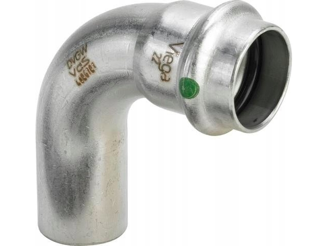 Viega Sanpress Inox böj 90° 35 Rostfritt stål/blank, 435745 | VVS Artiklar - Rör & Kopplingar - Tryckrör och rördelar | GameStuff