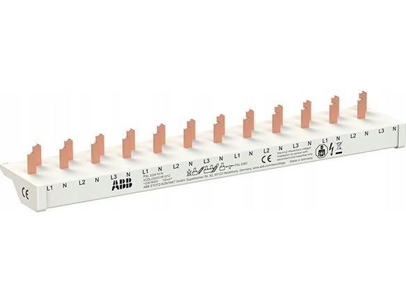 Abb Psc 1/24/10 N Phasenschiene 1Ph.+N 24Pins 10Qmm (2Cdl210331r1012)