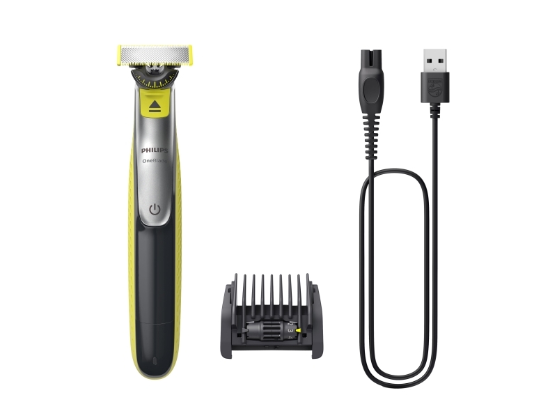 Philips Oneblade Qp2734/23 360 Blad 5 I 1 Kam 1 2 3 4 5 Mm 60 Min. Drifttid/ 4 H. Laddning