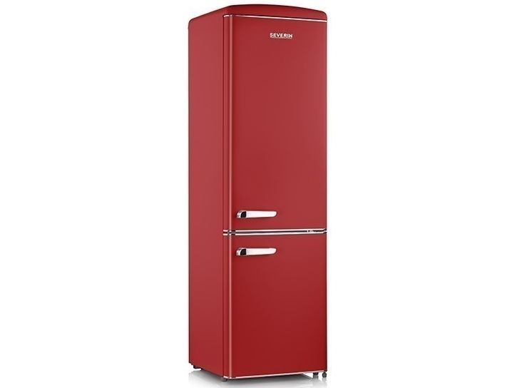 Severin Retro Kyl/frys 244 liter 181x55cm röd | Vitvaror - Kyl & Frys - Kombinerade kyl-frysar | GameStuff