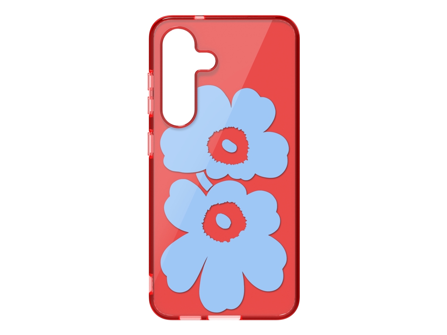 Samsung Marimekko Galaxy S25 Unikko Case Cover Samsung Galaxy S25 15 8 Cm 6.2  " Lyse Blå Rød