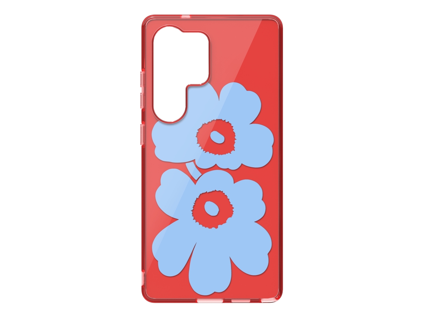 Samsung Marimekko Galaxy S25 Ultra Unikko Case Cover Samsung Galaxy S25 Ultra 17 5 Cm 6.9  " Lyse Blå Rød
