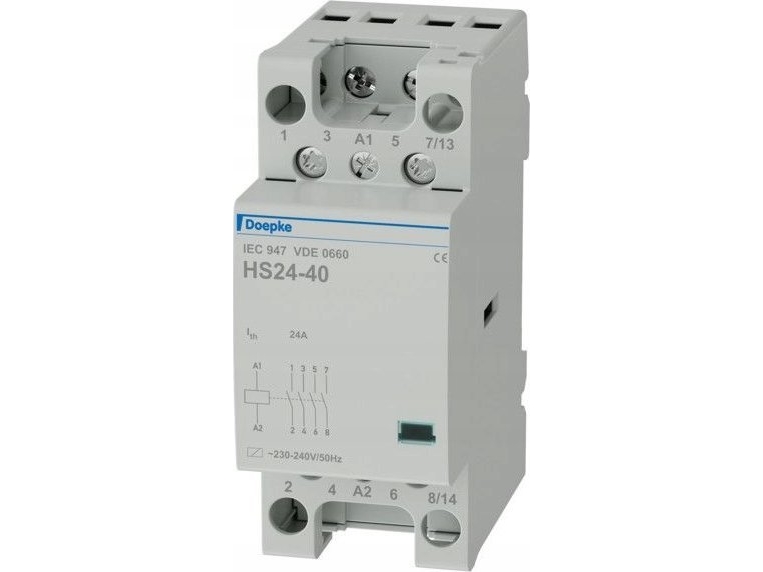 Doepke Inst.Kontaktor 4S 24A Hs20-40/230V Hs20-40/230V (09980422)