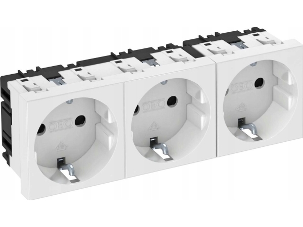 Obo Bettermann STD-D0 RW3. antal poler: 2P. produktens färg: vit. matningsspänning: 250 V, strömstyrka (max): 16 A. bredd: 135 mm, djup: 42 mm, höjd: 45 mm. antal produkter som ingår: 1 st (6120042) | Lauritz Knudsen - LK OPUS® 73 & 74 - Övriga OPUS 73 & 74 | GameStuff