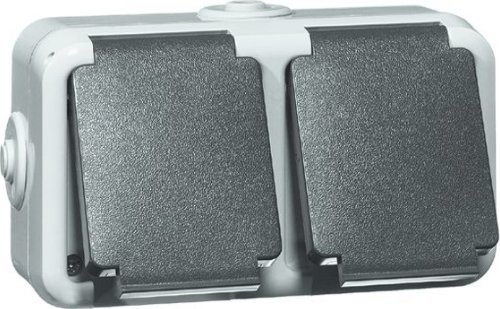 PEHA Uttag Schuko Other 16A med komplett hölje, endast för export | Lauritz Knudsen - LK FUGA - Strömbrytare & Kontaktdon | GameStuff