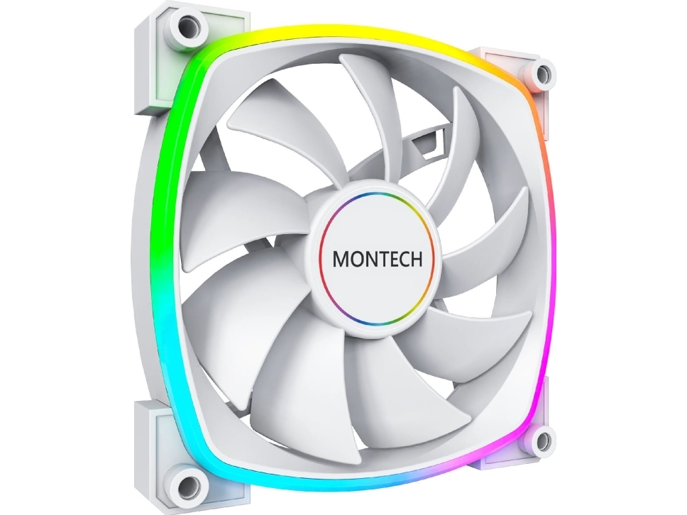 Montech Ax140 Pwm Argb Korpuso Ventiliatorius - 140Mm, Baltos Spalvos