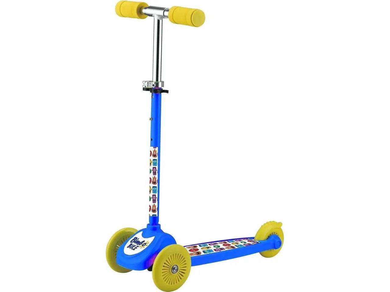 Bimbo_ Bike Kid’S Scooter Bimbo Bike, Blue/Yellow