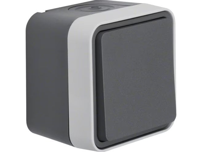 Krydsningsafbryder grå komp W1 | Lauritz Knudsen - LK FUGA - Strömbrytare & Kontaktdon | GameStuff