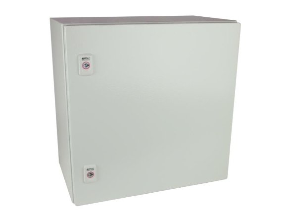 RITTAL AX Kompakttavle, BHD: 500x500x300 mm, stålplade, med montageplade, enkelt låge, to vridelåse