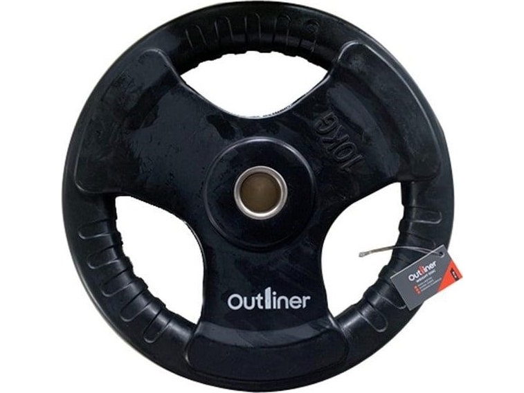 Gummiplatta med handtag, 10 kg | Sport & Träning - Sportutrustning - Fitness | GameStuff