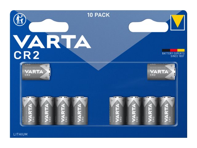 Varta Professional - Batteri - cylindrisk 10 x CR2 - primär litium mangan | Foto och video - Foto- & videotillbehör - Batteri & laddare | GameStuff
