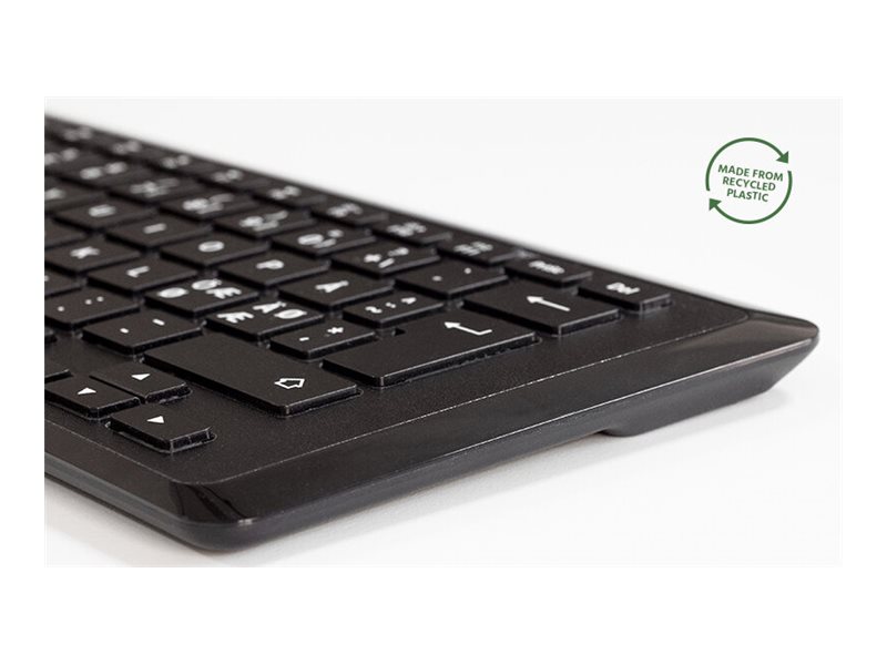 Mousetrapper Type Mini Wireless, Mini, Verkabelt & Kabellos, Usb + Rf Wireless + Bluetooth, Qwerty, Schwarz