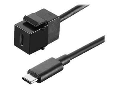 Bachmann Usb 3.1 Type C Keystone Module - Modular Indlæg - Usb Type C - Sort