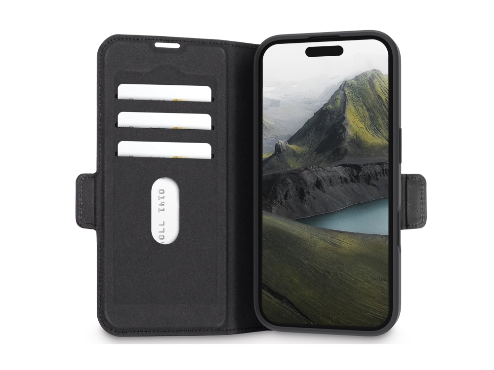 dbramante1928 Bergen Pro - Vikbart fodral för mobiltelefon - bulk - plast - svart - för Apple iPhone 16 | Tele & GPS - Mobil tillbehör - Skydd & Väskor | GameStuff