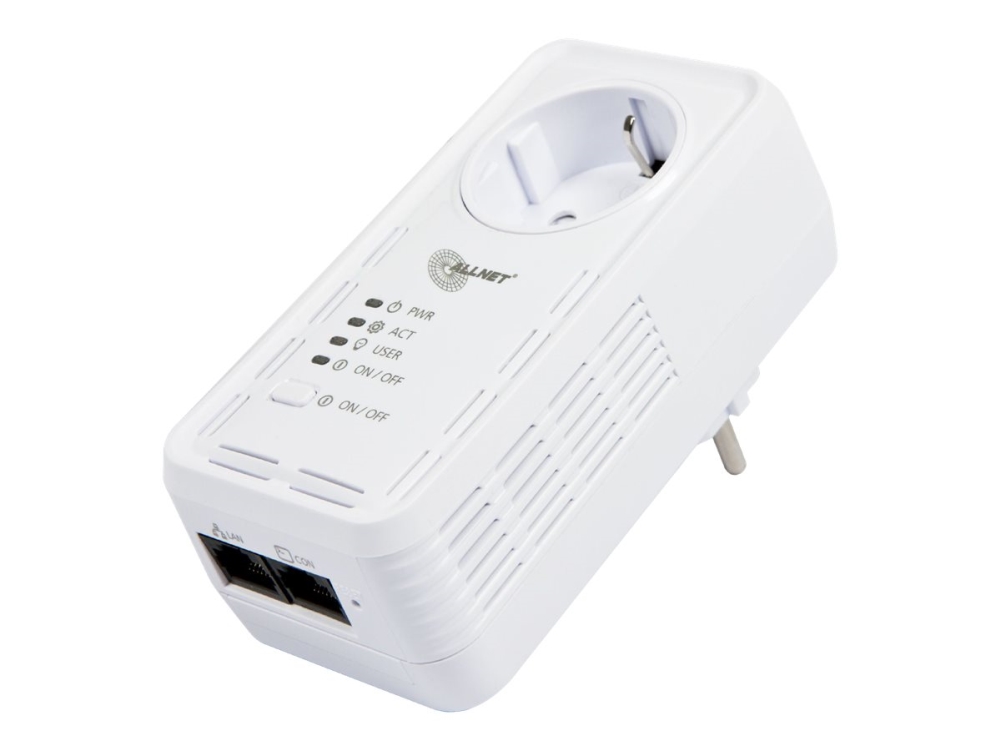 ALLNET ALL3075v4 - Smart kontakt - trådlös, kabelansluten - 802.11b/g/n - 10/100 Ethernet | Datortillbehör - Nätverk - HomePlug/Powerline | GameStuff
