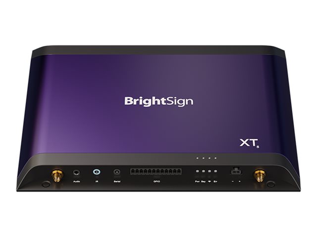 Brightsign Xt1145, Schwarz, Violett, Av1, Avi, H.264, H.265, Hevc, M-Jpeg, M2p, Mjpg, Mkv, Mov, Mp4, Mpeg, Mpeg1, Mpeg2, Mpg, Ps, Ts,..., Bmp, Jpeg,