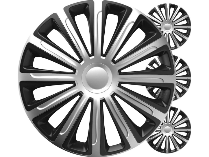 versaco Ratų gaubtai 4 vnt. Trend, juodi ir sidabriniai 13