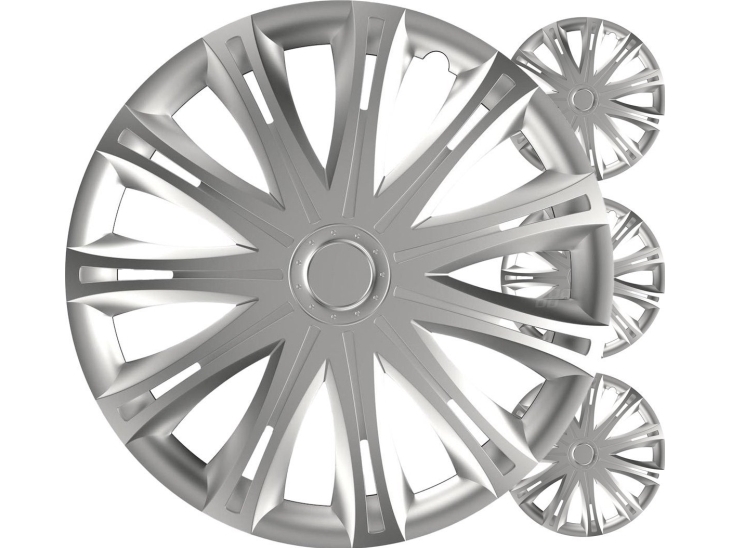 Kolpak Versaco hjulkapslar för bil 4 st. komplett, silver, 16 | Bilvård & Biltillbehör - Däck & fälgar - Navkapslar | GameStuff