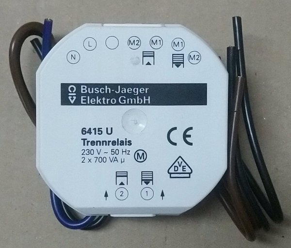 Busch-Jaeger Afbryderrelæ 2-F. 6415 6415 (6415)