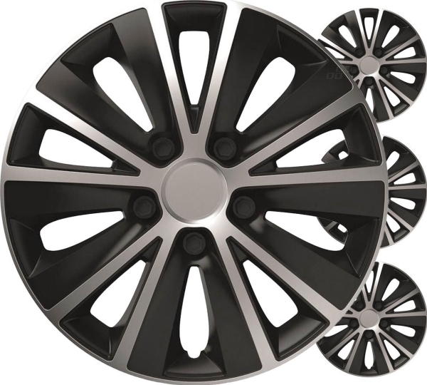 versaco Ratų gaubtai 4 vnt. Rapide, juodi ir sidabriniai 14