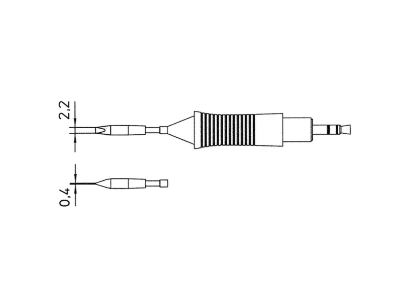 Weller Rt 8, Lötspitze, Weller, 40 W, Grau, Silber, 1 Stück(E), 3,8 Mm