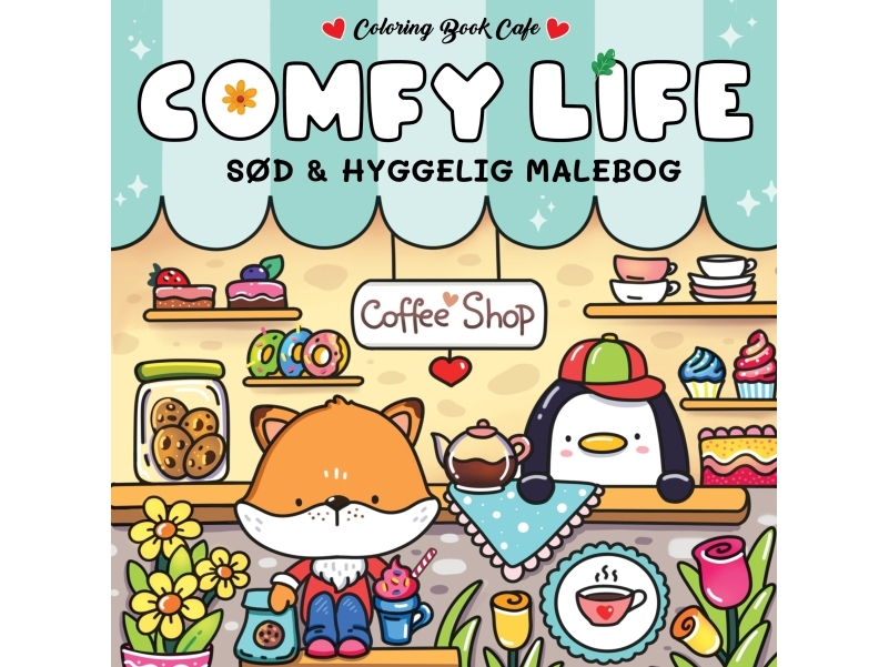 Malebog: Cozy & Comfy Life | Coloring Book Cafe