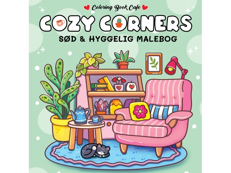 Malebog: Cozy Corners | Coloring Book Cafe