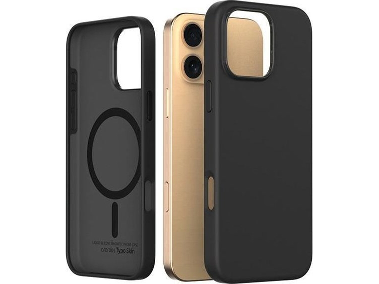 Deklas Araree Etui Typoskin M Für Iphone 16 Pro Max 6,9" Schwarz/Schwarz Ar20-02118A