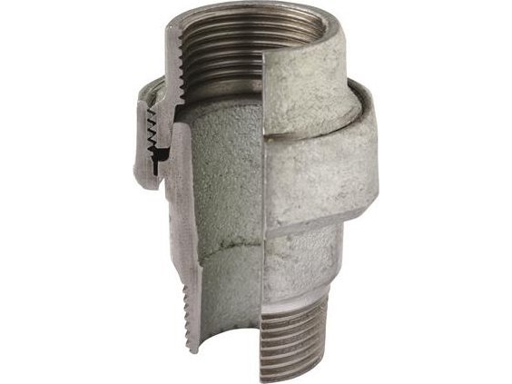 Union galvaniseret 1 1/2 muffe / nippel | VVS Artiklar - Rör & Kopplingar - Gänga rör och rördela | GameStuff