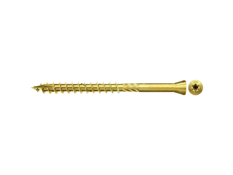 Fischertechnik Fischer 660101 Lægteskrue 3.5 mm 35 mm Invendig sekskant, Indvendig multitand, TX, Torx, T-profil Stål Galvaniseret gul kromatiseret 200 stk