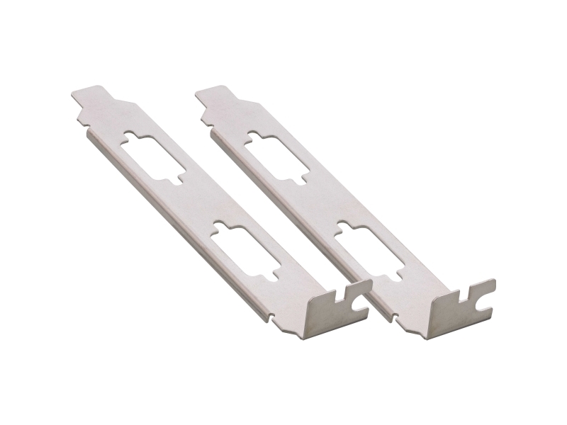 Inline Slotblech Zur Befestigung Von 2X 9Pol. Sub D St. Oder Bu. 2Er Pack (11109A)
