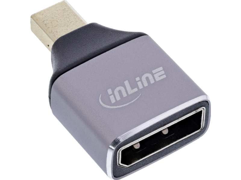 Inline Displayport 1.4 Adapter Buchse Mini Displayport Stecker (17291C)