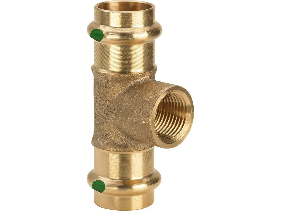 Sanpress T-stykke 28 x 34 x 28 mm rödgods, 313968 | VVS Artiklar - Rör & Kopplingar - Rödgods rördelar | GameStuff