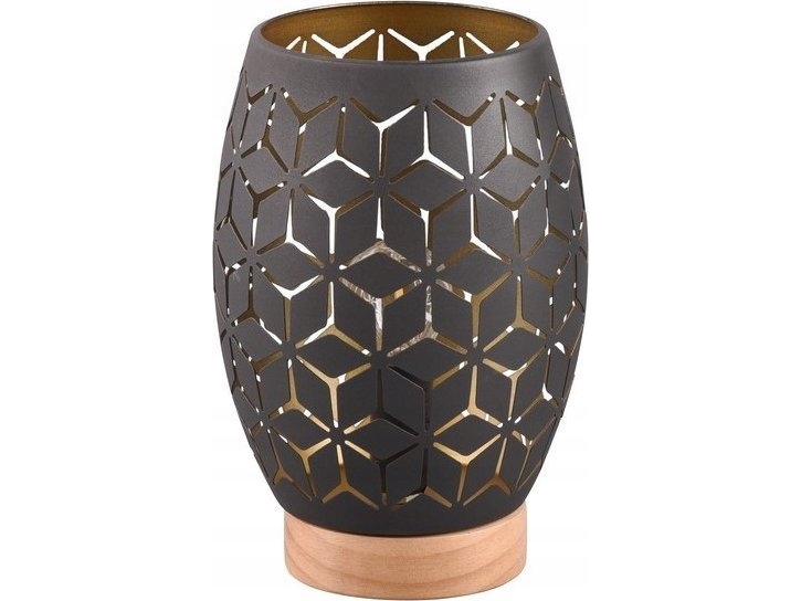 G.L.-Bidar 28W E27 Schwarz/Gold/Holz R51571080
