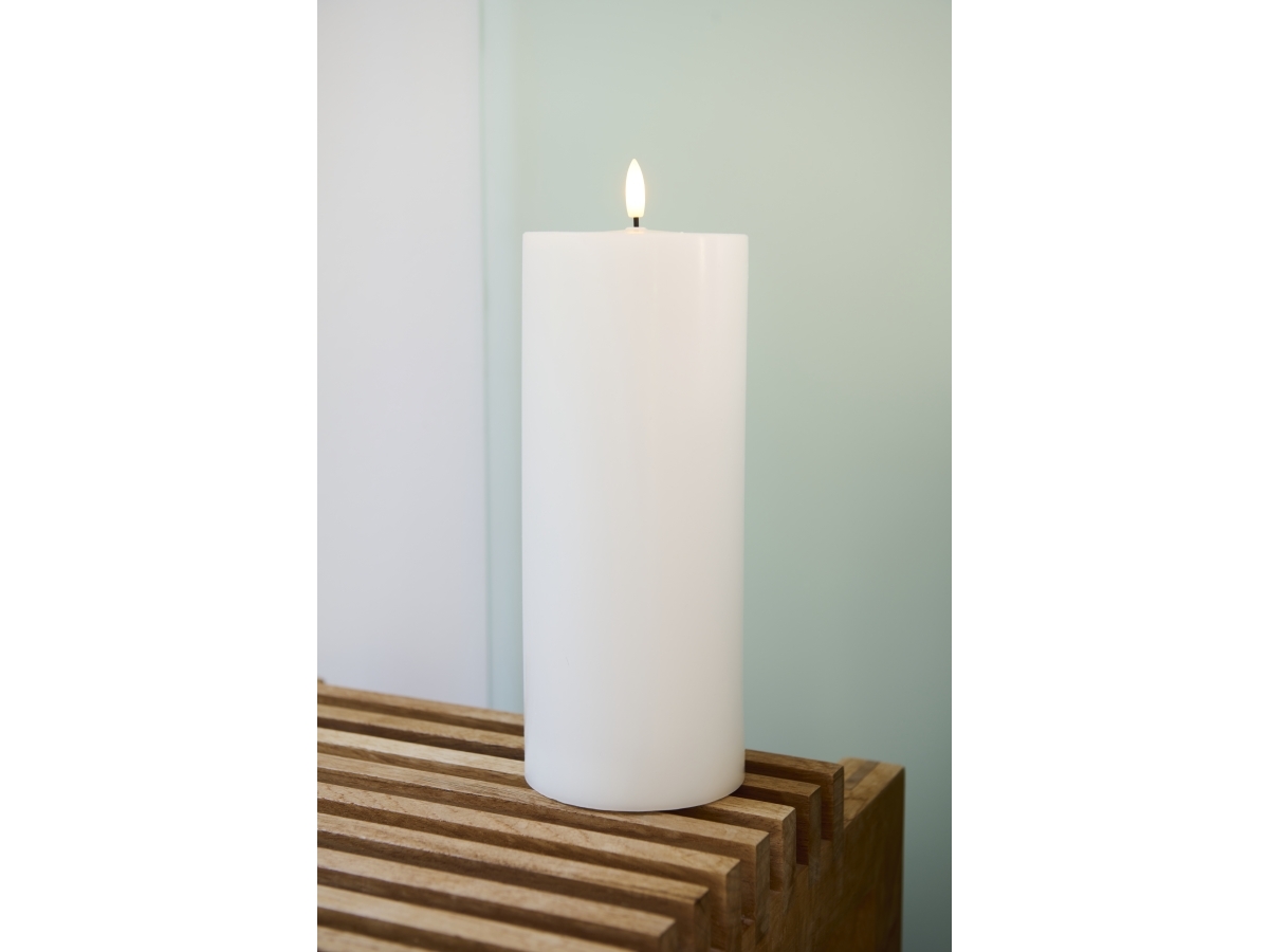 Sirius Sille ladattava valaisin valkoinen - Ø 10 cm - K 25 cm