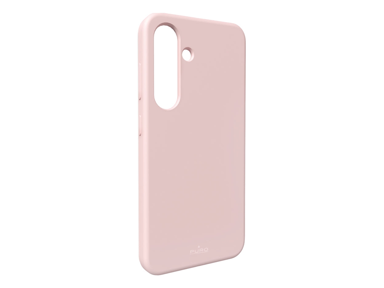 Puro Icon Silikonfodral För Samsung Galaxy S25 Rosa