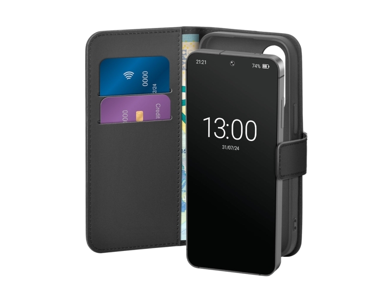 Puro Pusgs25bookc8blk Plånbok Samsung Galaxy S25 15 8 Cm 6.2  " Svart