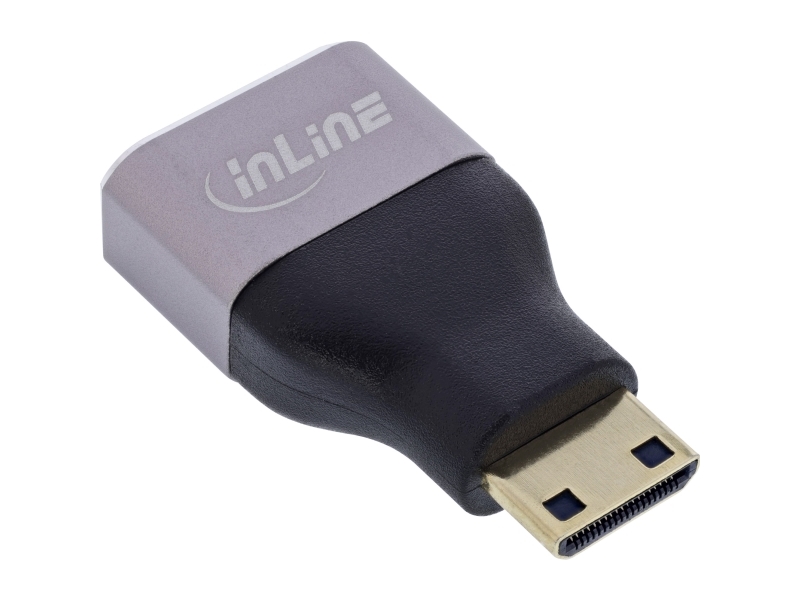 Inline 17991C, Hdmi A, Mini Hdmi C, Sort, Grå
