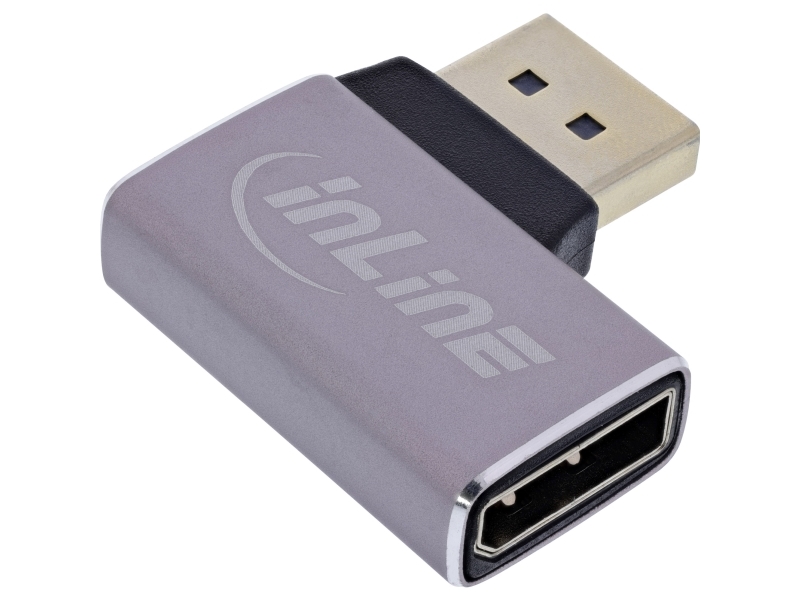 Inline 17291D, Displayport, Displayport, Grå, Sort