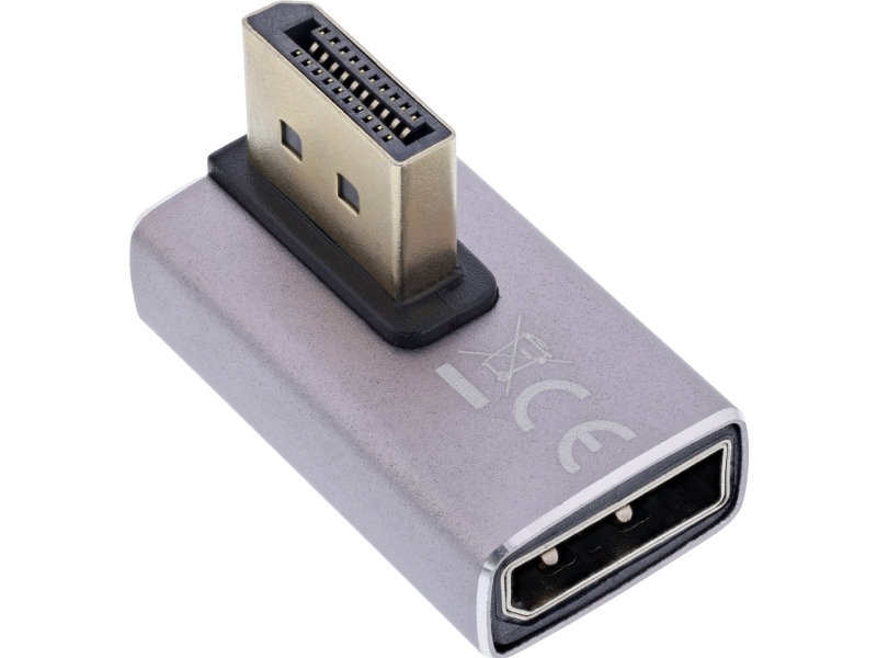 Inline 17291H, Displayport, Displayport, Grå, Sort